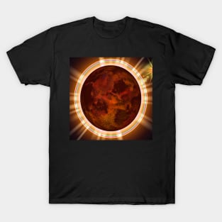 Retro Globe Copper Color Vintage Graphic Design, Available on many products T-Shirt